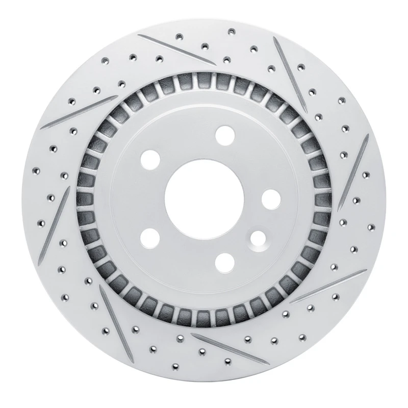DFC 10-17 Volvo Xc60 Rear Right Drilled & Slotted Geoperformance Rotor