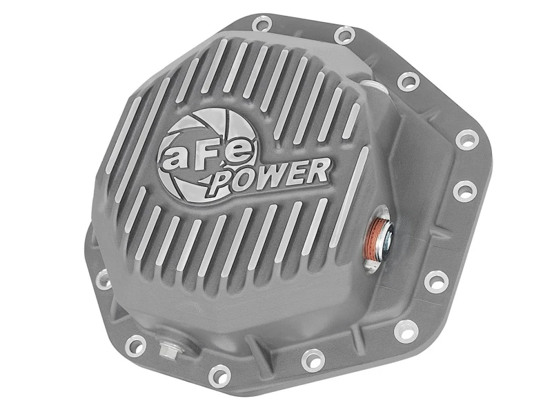 aFe Power Street Ser Hintere Diff-Abdeckung Roh w/Maschinierten Rippen 2017 Ford Diesel Trucks V8-6.7L(td) Dana M275-14