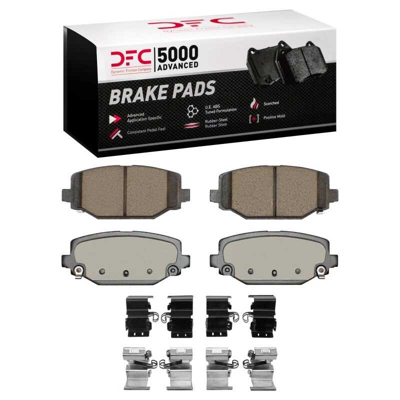 DFC 12-20 Chrysler Town & Country Rear 5000 Advanced Ceramic Brake Pads and Hardware Kit