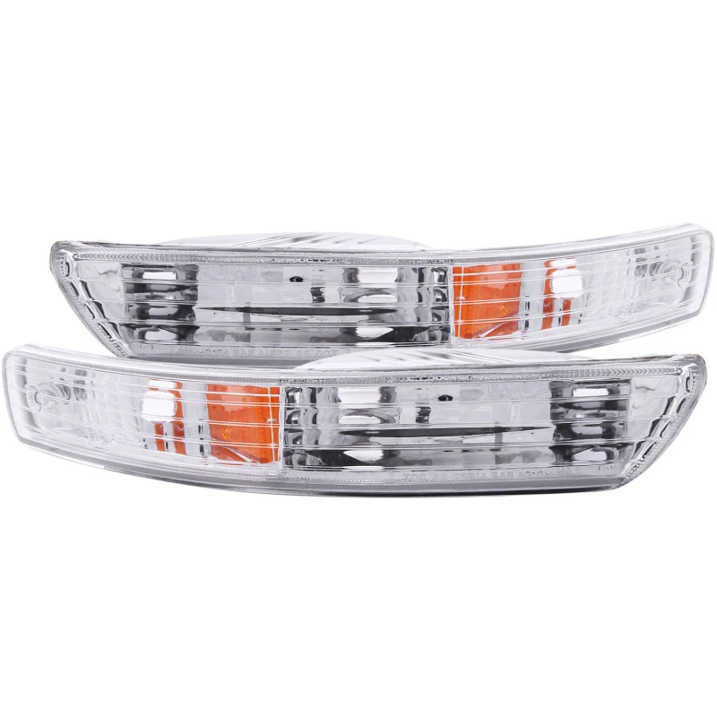 ANZO 1998-2001 Acura Integra Euro-Parkleuchten Chrom mit Bernstein-Reflektor