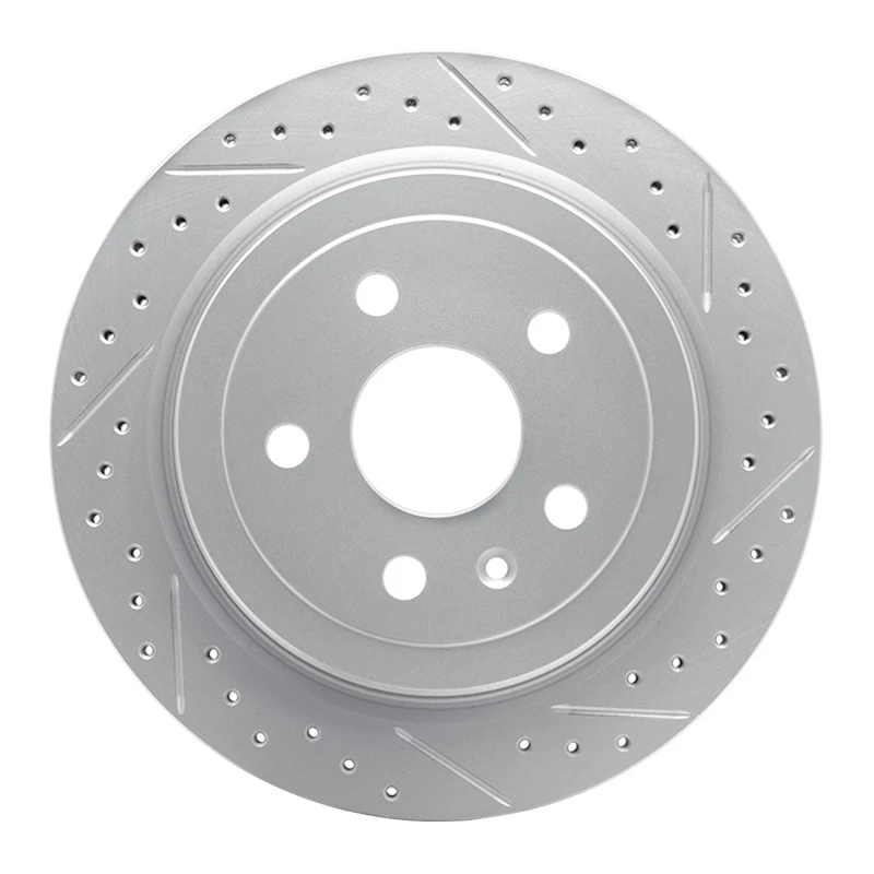 DFC 08-19 Cadillac Cts Rear Right Drilled & Slotted Geoperformance Rotor
