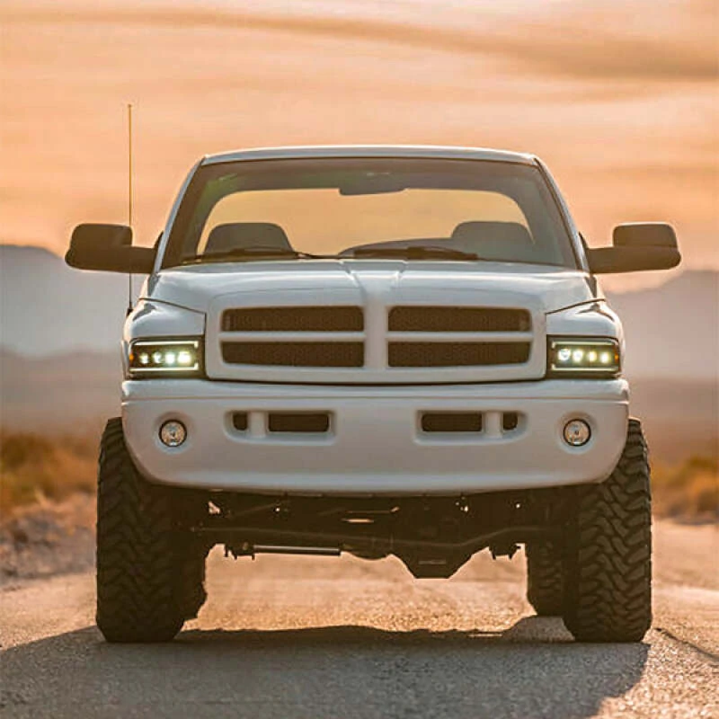 AlphaRex 94-01 Dodge Ram 1500 NOVA LED Headlights Chrome w/ Activ. Light Seq. Signal and SB DRL