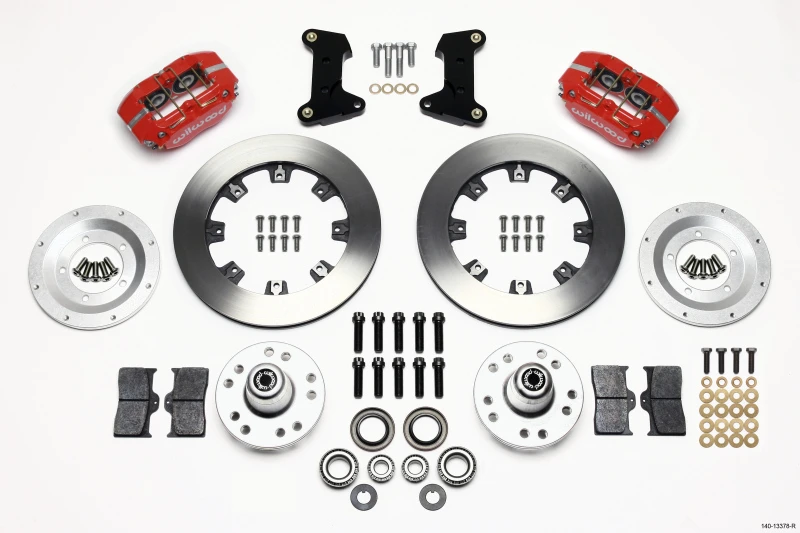 wilwood_140-13378-R-67957080cc169 Wilwood Dynapro Dust-Boot Vorderrad Kit 12,19 Zoll Rot 74-80 Pinto/Mustang II Scheibenwelle nur