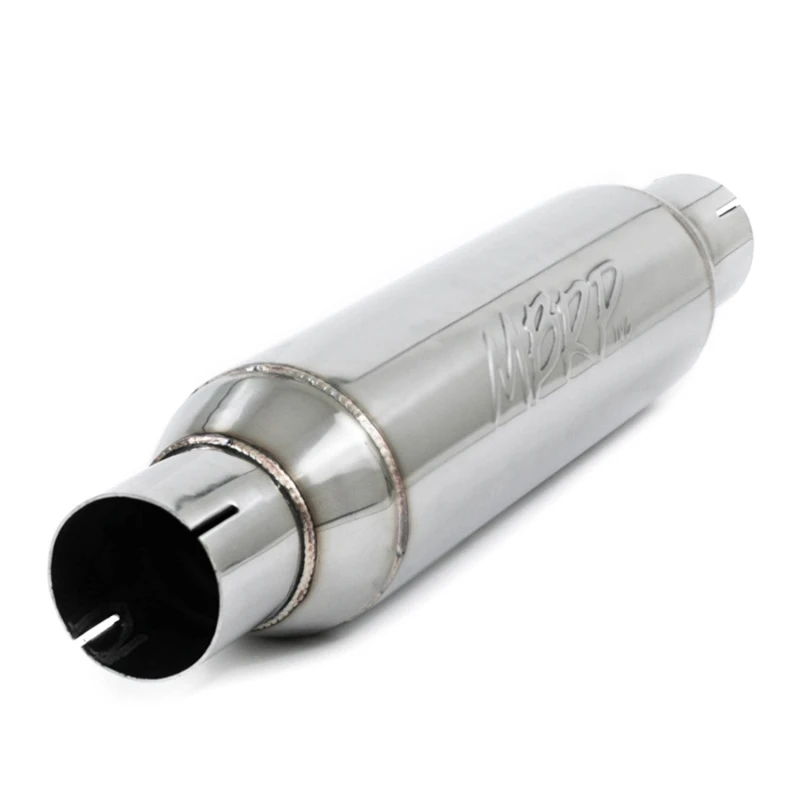 MBRP Universal-Resonator 2,5 Zoll Einlass/Auslass 16 Zoll Körper 20 Zoll Gesamtlänge T304
