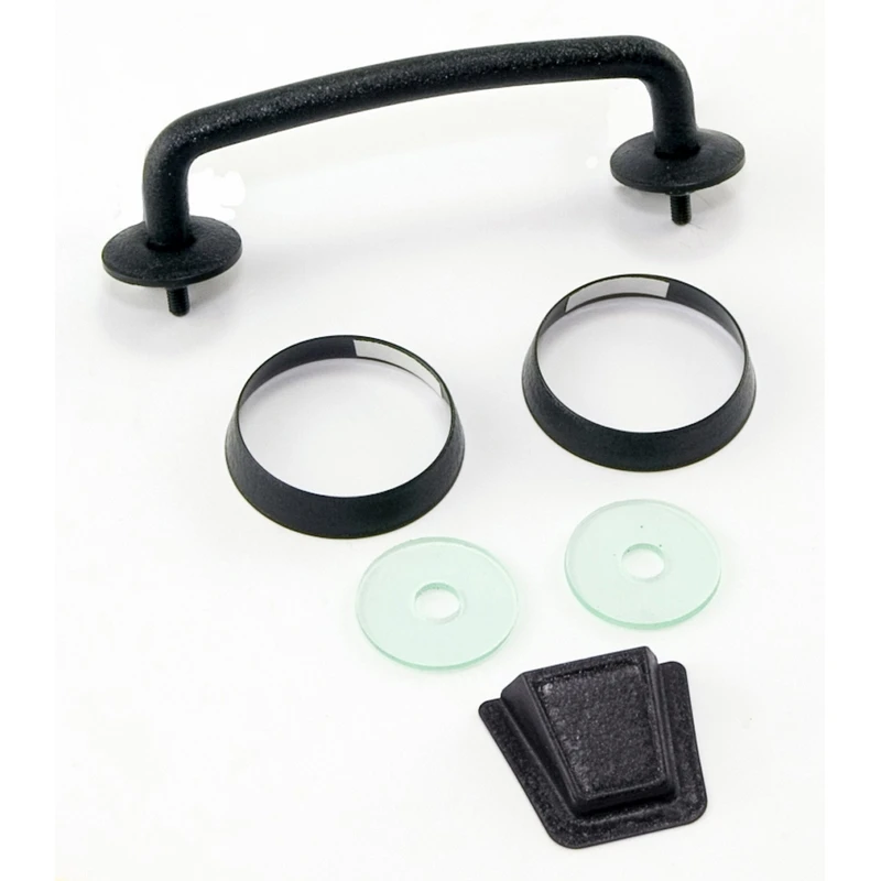 Rugged Ridge 07-12 Jeep Wrangler JK Texturiertes Schwarzes Windshield-Fixierungs-Kit