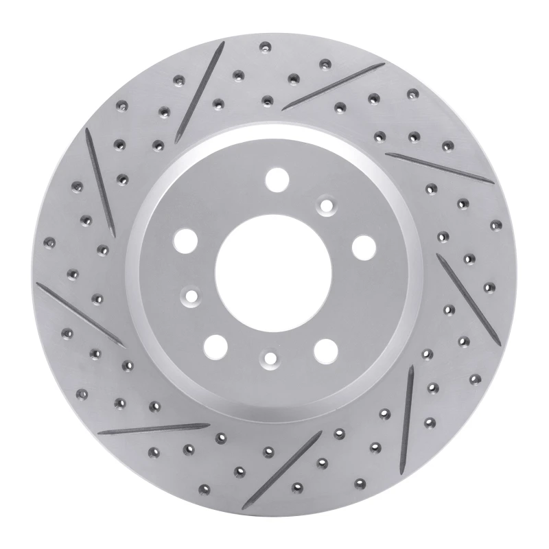 DFC 06-16 Buick Lucerne Front Left Drilled & Slotted Geoperformance Rotor