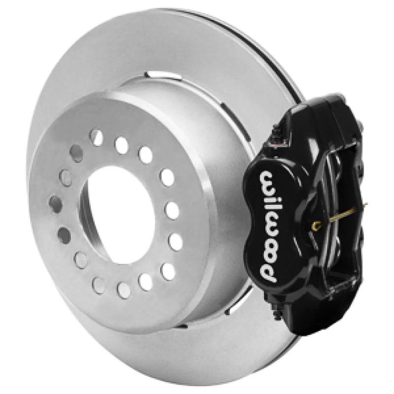 Wilwood Chevy Monte Carlo Geschmiedete 4-Kolben-DynaPro-Schwarz-Bremse HP32 VV Plain Rotor - 12,19x0,81