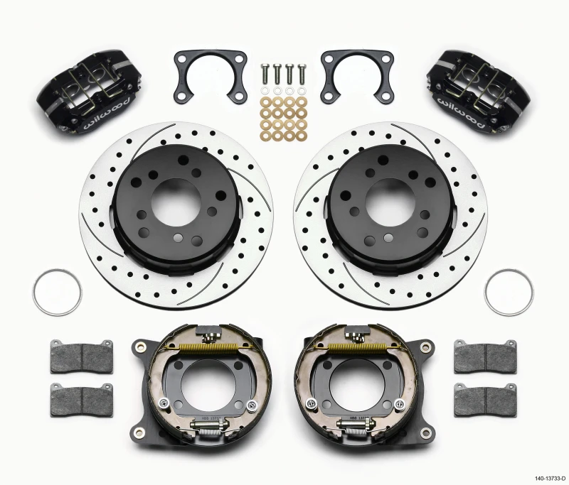 Wilwood Dynapro Lug Mount P/S Park Bremse Kit gebohrt Big Ford 2,00 Zoll Off Bronco 5 x 5,50