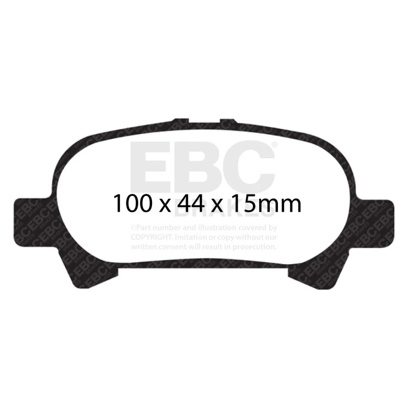 EBC 00-04 Toyota Avalon 3.0 Redstuff Rear Brake Pads
