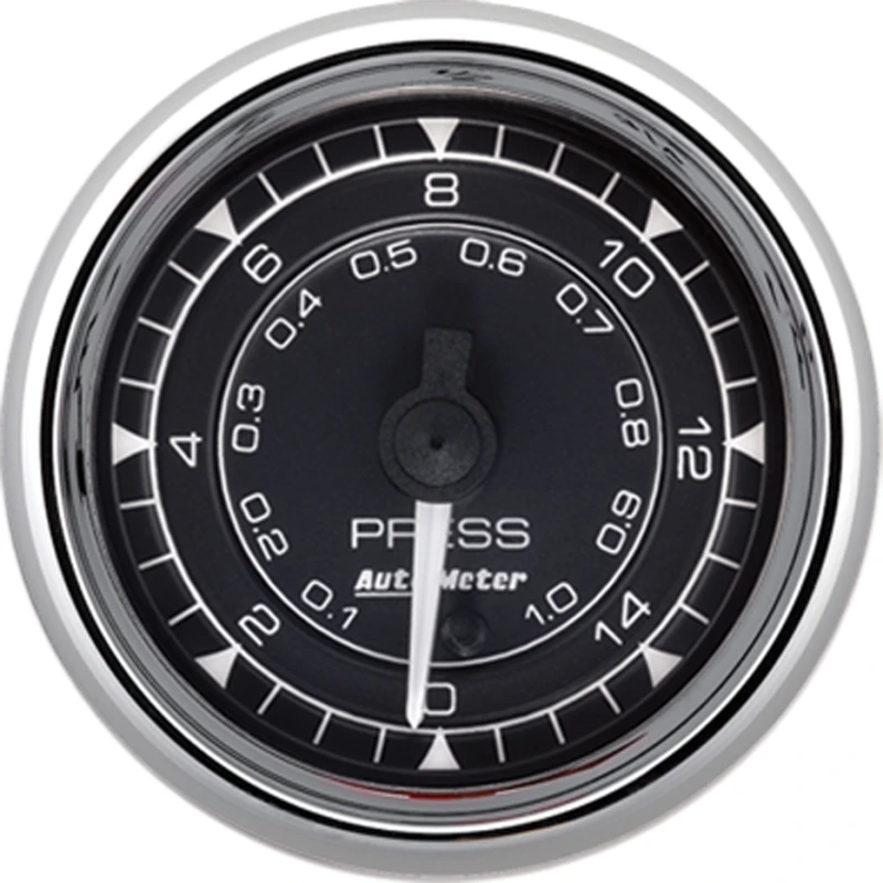 Autometer Chrono 2-1/16in 15PSI Digital Stepper Motor Pressure Gauge - Chrome