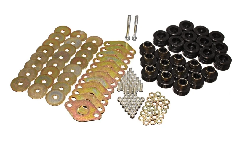 Energy Suspension Karosserie-Montagesatz mit Hardware - Schwarz