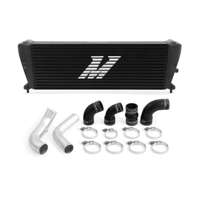Mishimoto Ford Ranger 3.2L Diesel Intercooler-Kit 2011+ Schwarz mit polierten Rohren