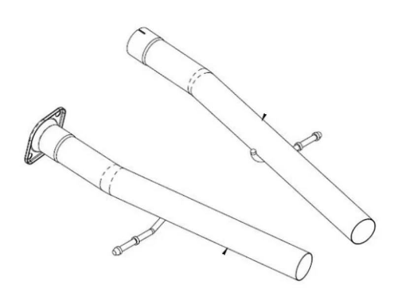 Corsa 2018-2024 Dodge Durango SRT Sport auf Xtreme Non-Resonated Head Pipe Conversion Kit