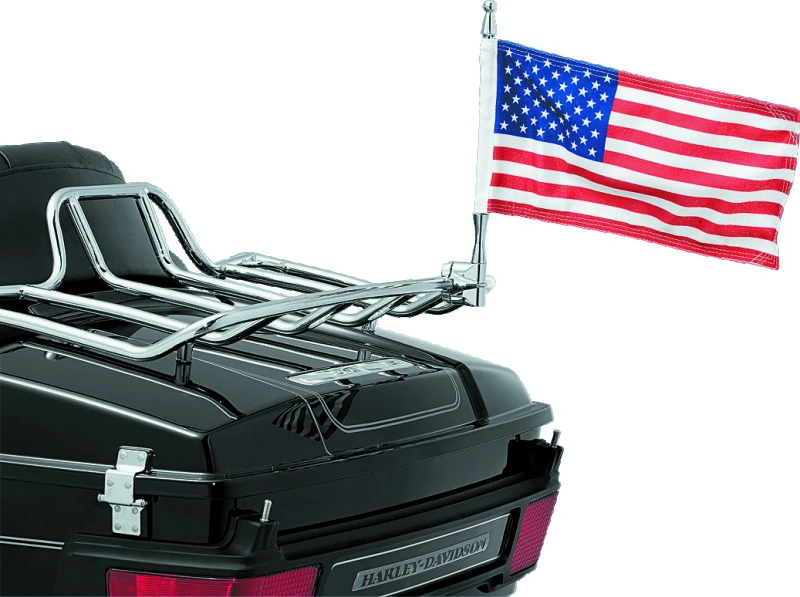 Kuryakyn Flag mit Universal 1/2 Zoll Vertikalhalterung Chrom