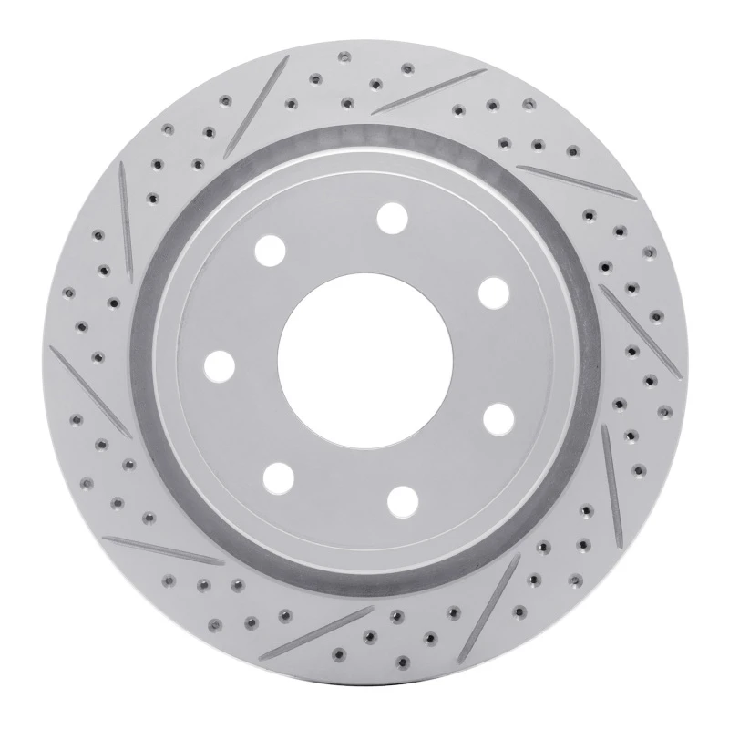 DFC 12-14 Ford F-150 Rwd Rear Left Drilled & Slotted Geoperformance Rotor