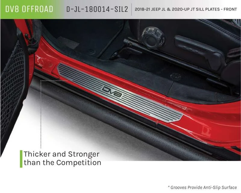 DV8 Offroad Frontschwellenschutz für 2018–2019 Jeep Gladiator JL 2-Türer
