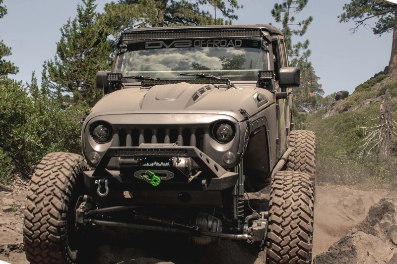 DV8 Offroad Heat Dispersion Motorhaube für 2007–2018 Jeep Wrangler JK