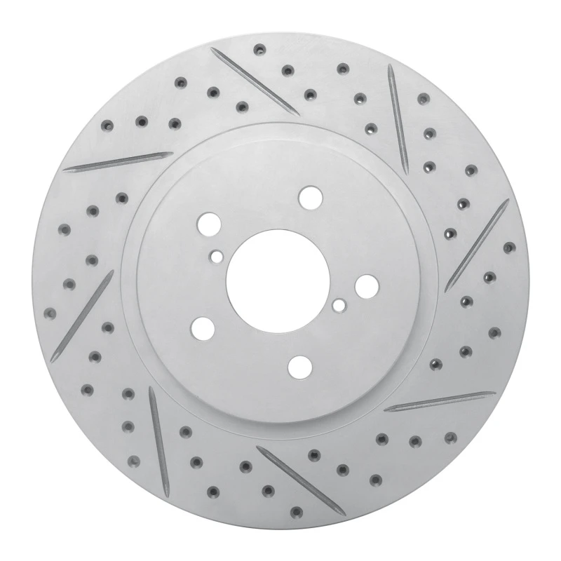 DFC 17-23 Subaru Crosstrek Front Right Drilled & Slotted Geoperformance Rotor