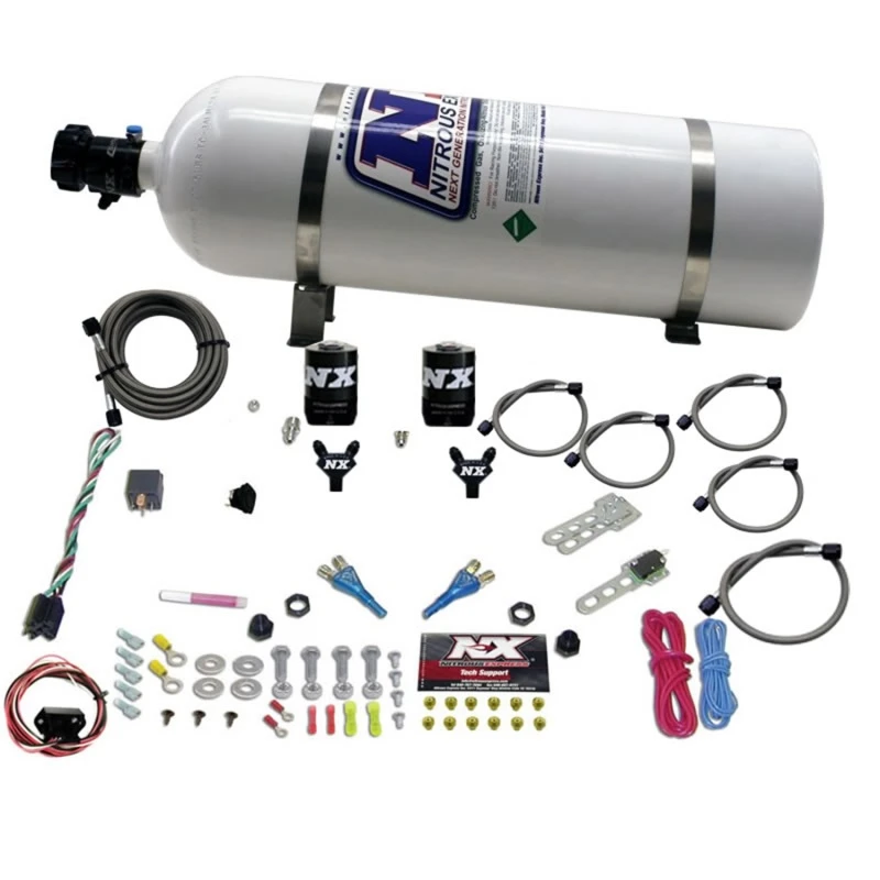 nitrous-express_20716-15-6794325516db7 Nitrous Express 03-18 Nissan 350Z/370Z Dual Düse (35-150PS) mit 15lb Flasche