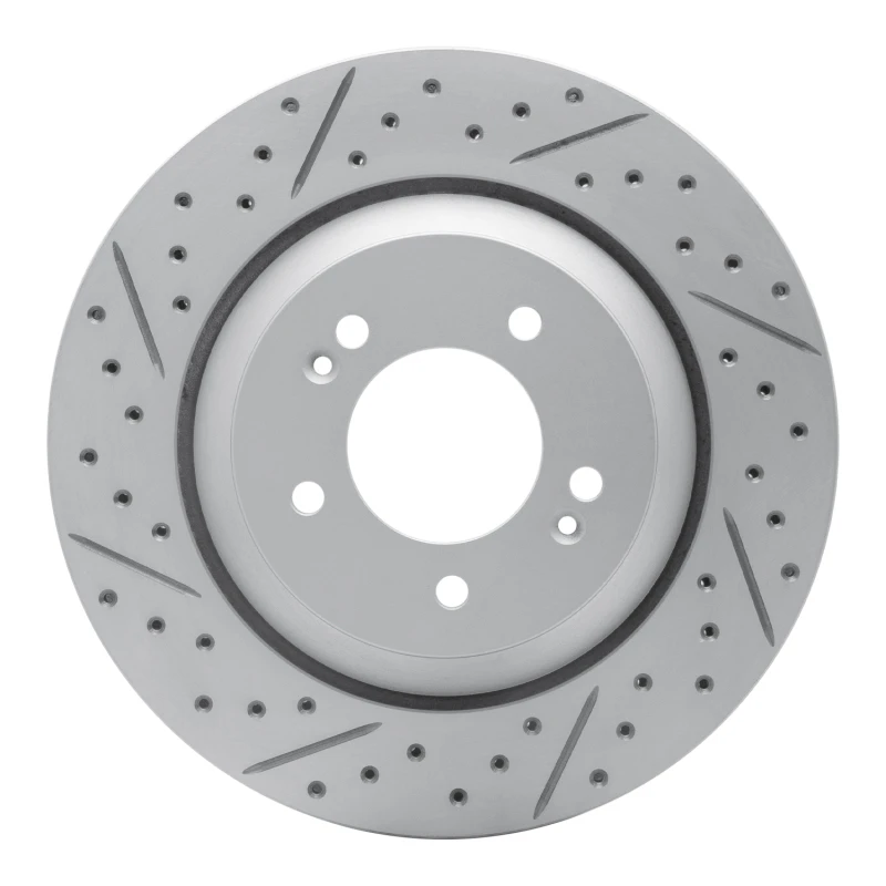 DFC 19-25 Hyundai Veloster N Rear Left Drilled & Slotted Geoperformance Rotor
