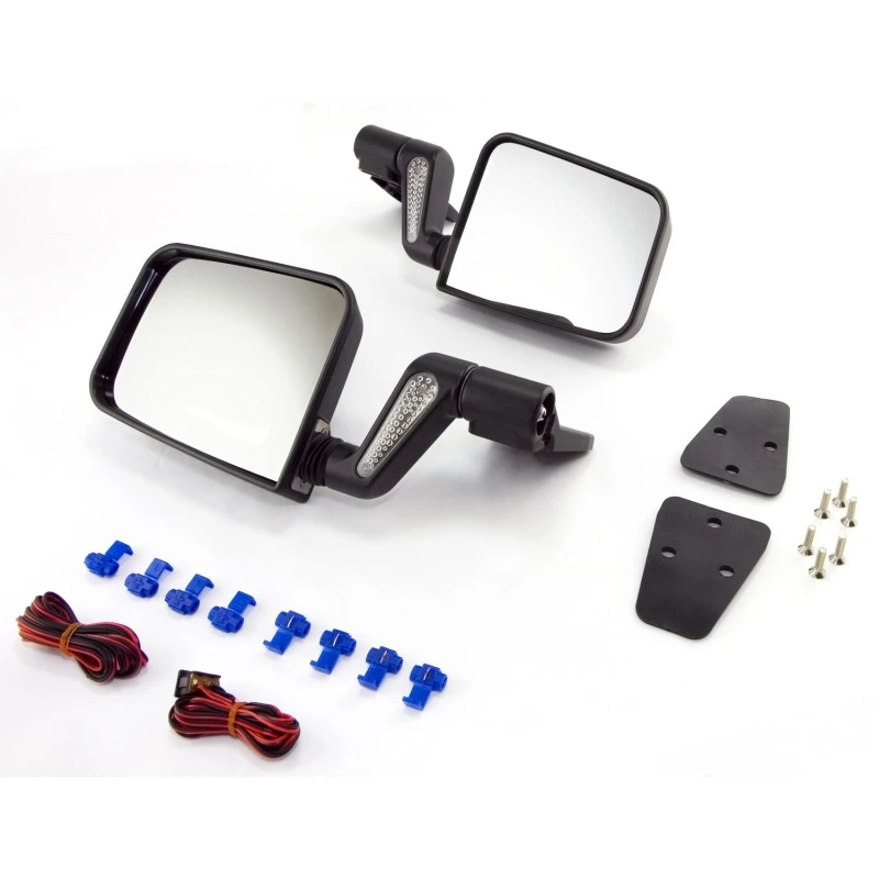 Rugged Ridge 87-02 Jeep Wrangler Schwarzes Heizbares Türspiegel-Set