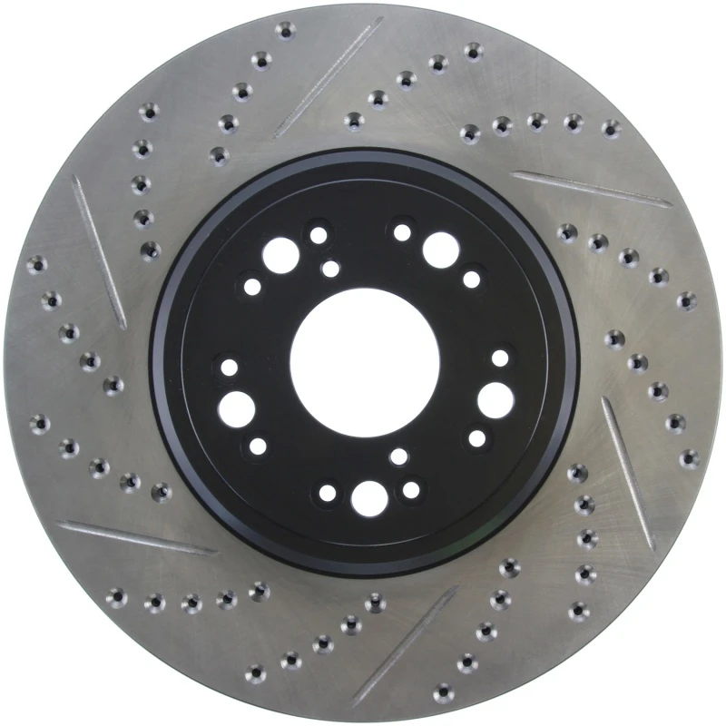stoptech_127.44107R-679717db90244 StopTech 95-00 Lexus LS 400 Right Front Slotted & Drilled Rotor