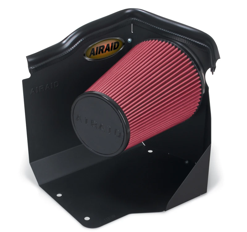 Airaid 99-06 Chevy Silverado 4.8/5.3/6.0L (mit niedrigem Motorhaube) CAD Ansaugsystem ohne Rohr (Trocken / Rote Medien)