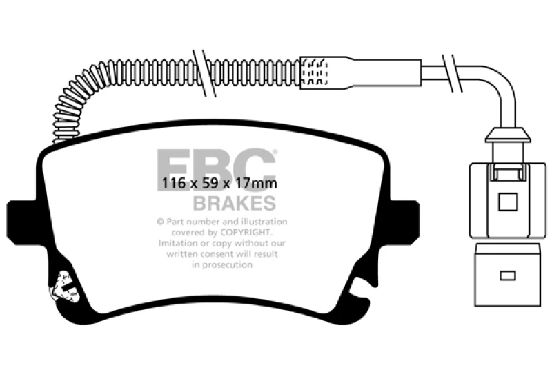 ebc_DP51470NDX-67931f7a91e76 EBC 09-11 Audi A6 Quattro 3.0 Supercharged Redstuff Rear Brake Pads
