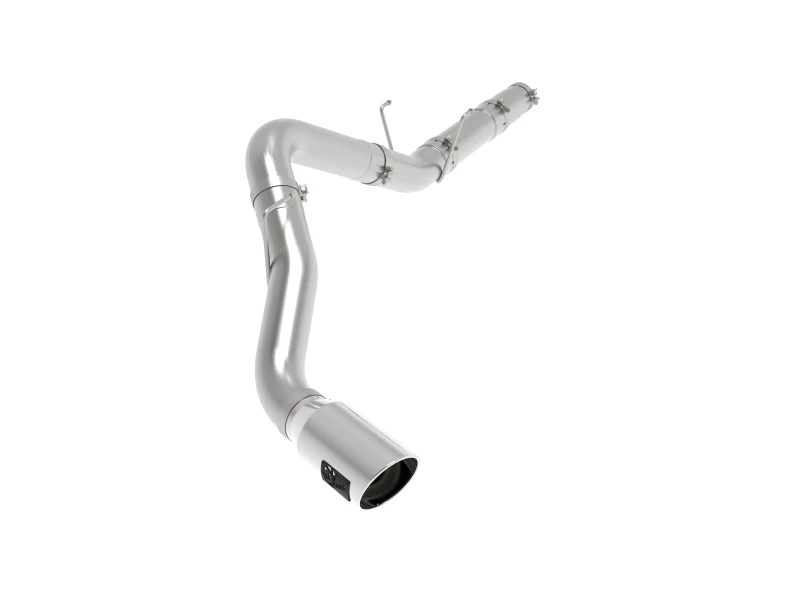 aFe ATLAS 5 Zoll DPF-Back Alum Stahl Auspuff-System mit polierter Spitze 19-20 Ram Diesel Trucks L6-6.7L (td)