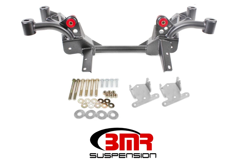 BMR 82-92 3. Generation F-Body K-Member mit SBC/BBC Motorhalterungen und Pinto-Lenkgetriebehalterungen - Schwarz Hammertone