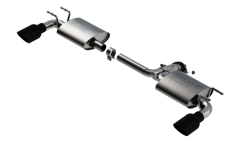 Borla 19-21 Mazda 3 Schrägheck 2,0/2,5L NA S-Type Axle-back Black Chrome Tips