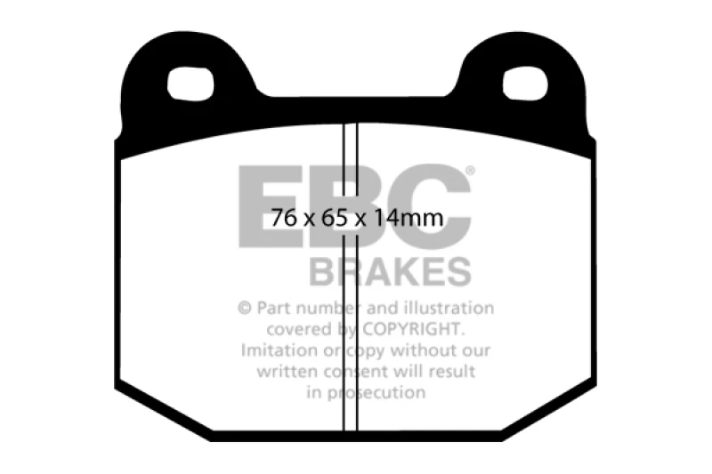 EBC Racing 97-99 Mitsubishi Lancer Evo 5 RP-1 Race Rear Brake Pads