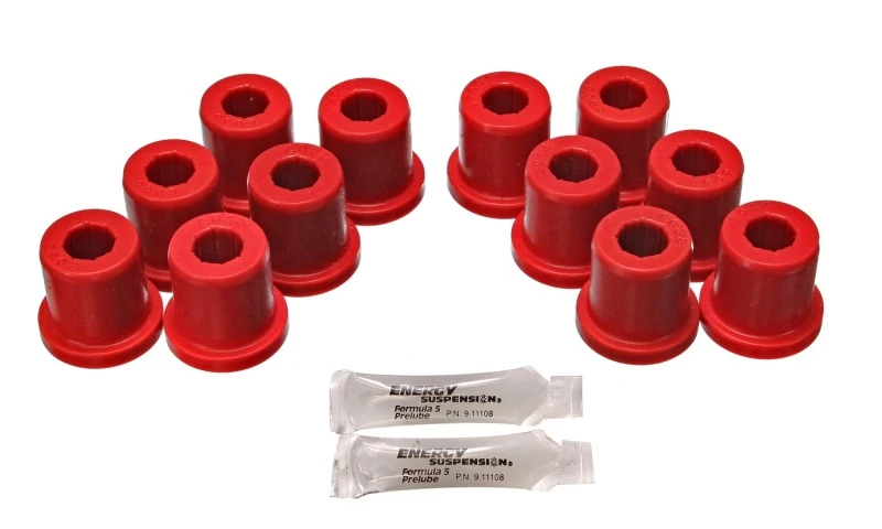 Energy Suspension 81-89 Toyota FJ40/FJ60 Landcruiser 2/4WD Rote Vordere Blattfederbuchse (Satz von 12)