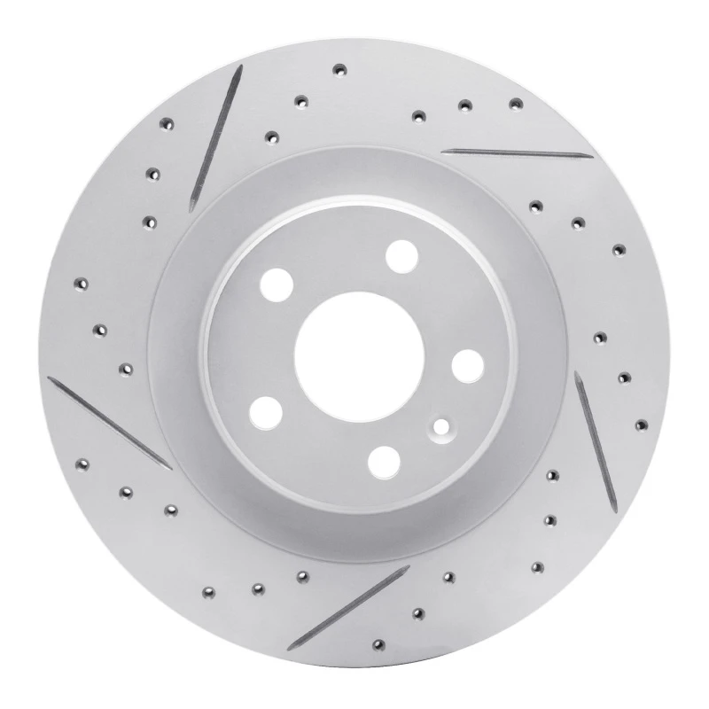 DFC 16-26 Volvo Xc60 Rear Left Drilled & Slotted Geoperformance Rotor
