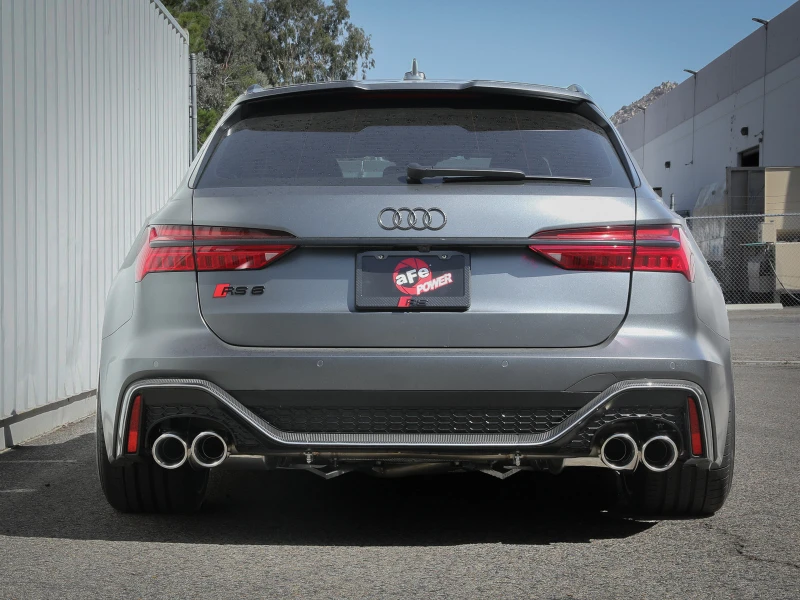 aFe 20-22 Audi RS6 Avant V8 4L(tt) MACH Force-Xp 3in zu 2,5in 304 SS Kat-Abgasanlage mit polierten Spitzen