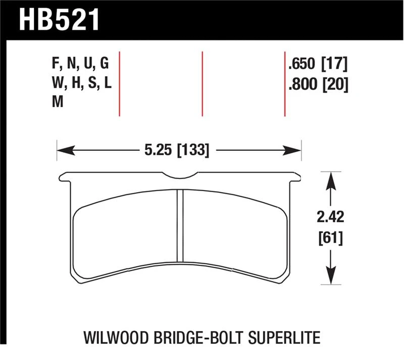 Hawk Wilwood Superlite 4/6 Geschmiedete Dünne Renn-HT-10 Bremse