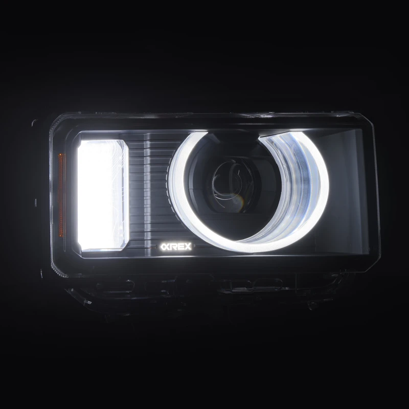 AlphaRex 24-26 Toyota LC Heritage LUXX LED Proj Headlight Blk  w/Activ Light/Seq Signal/Switchback
