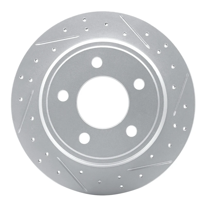 DFC 93-04 Chrysler 300M Rear Right Drilled & Slotted Geoperformance Rotor