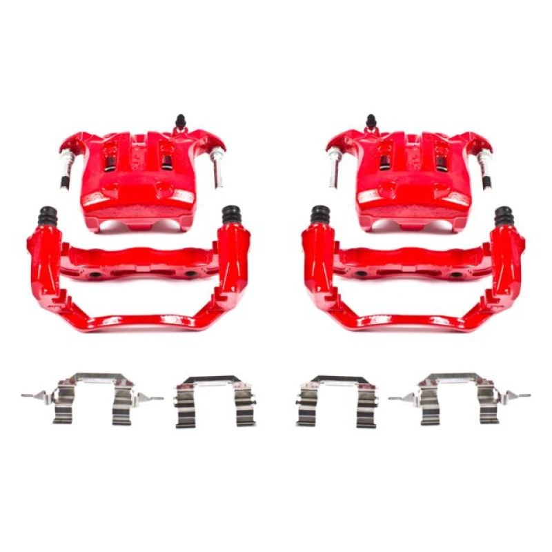 powerstop_S2870-67944f79c12e6 Power Stop 03-04 Infiniti M45 Front Red Calipers w/Brackets - Pair