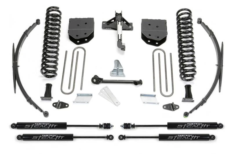 Fabtech 08-16 Ford F250/350 4WD 8 Zoll Basic-System mit Stealth- und Rr-Lf-Sprngs