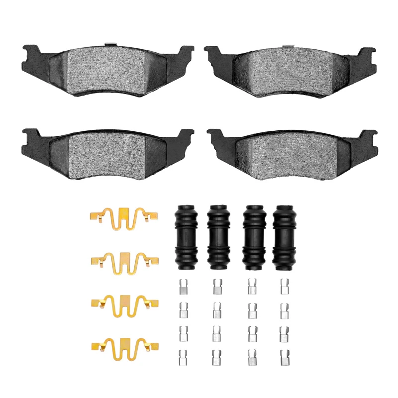 DFC 89-10 Chrysler Concorde Rear 5000 Advanced Semi Metallic Brake Pads and Hardware Kit