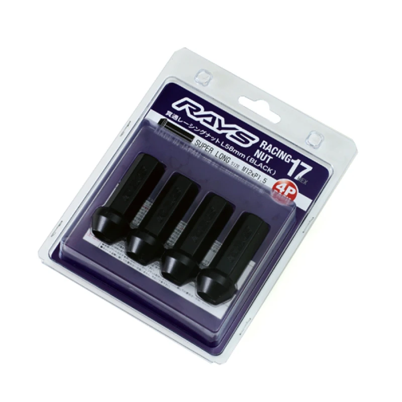 Rays 17 Hex Racing Nut Set L58 Super Long Type 12x1.50