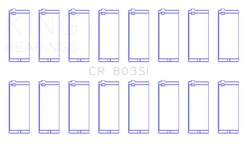 King Engine Bearings Chevrolet SBC 265CI / 283CI / 327CI (Size Standard) Connecting Rod Bearing Set