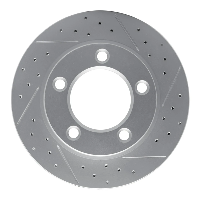 DFC 07-15 Ford Edge Front Right Drilled & Slotted Geoperformance Rotor