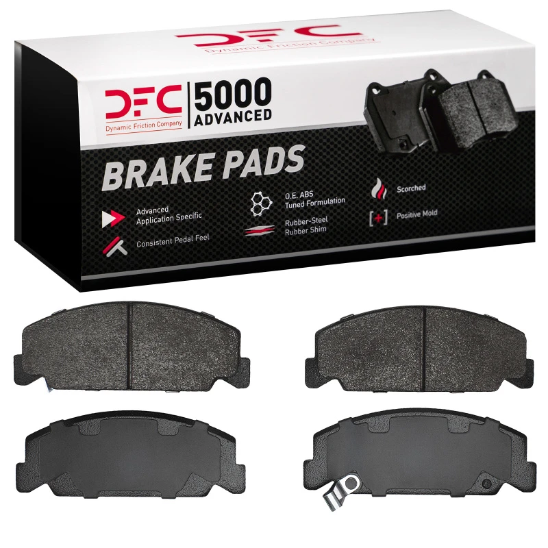 DFC 88-00 Honda Civic Hatchback Front 5000 Advanced Semi Metallic Brake Pads