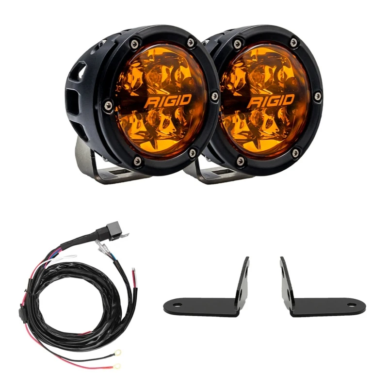 Rigid Industries Revolve Amber PRO Grille Light Kit für Polaris Pro R/Turbo R