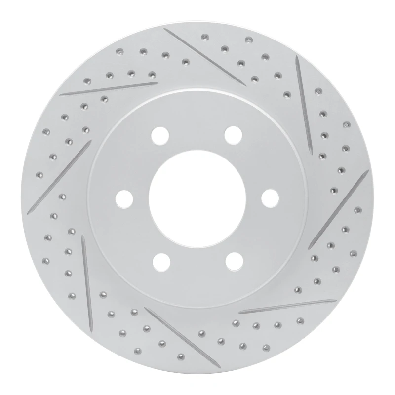 DFC 02-06 Ford Expedition Front Right Drilled & Slotted Geoperformance Rotor