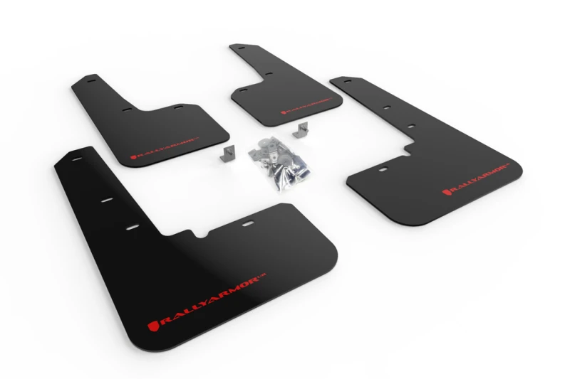 Rally Armor Black UR Mud Flap w/Red Logo for 20-24 Subaru Outback