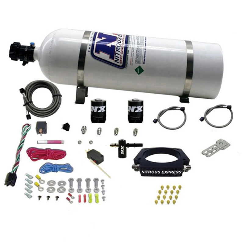 Nitrous Express LT2 C8 Nitrous-Platten-Kit (50-300PS) mit 15lb-Flasche