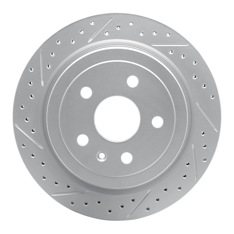 DFC 08-19 Cadillac Cts Rear Left Drilled & Slotted Geoperformance Rotor